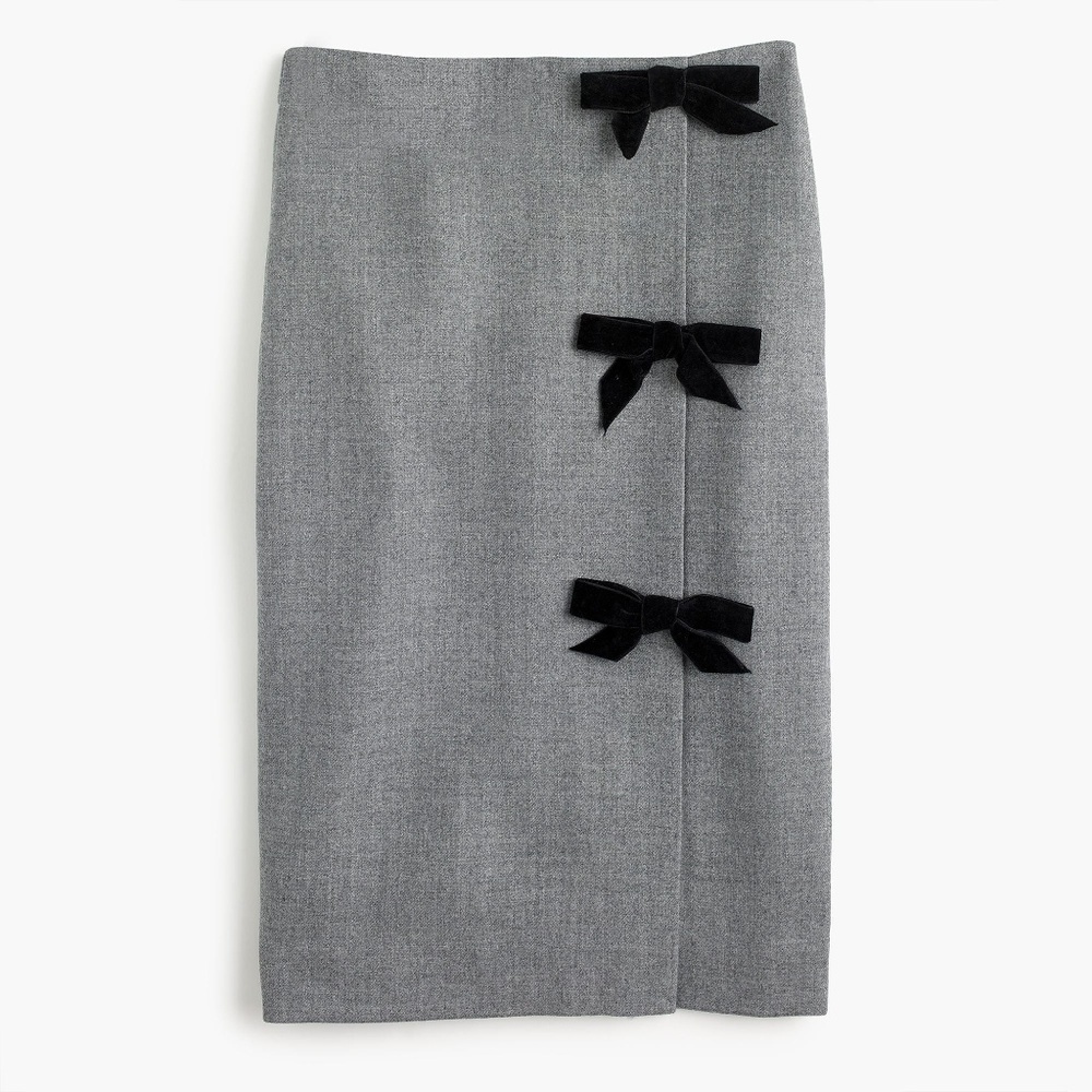 NWT J. Crew Bow Seam Pencil Skirt - Picture 5 of 6